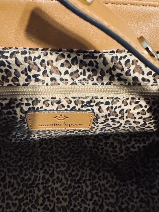 Nanette Lepore Cognac color Mini Vegan leather backpack purse - Picture 10 of 11